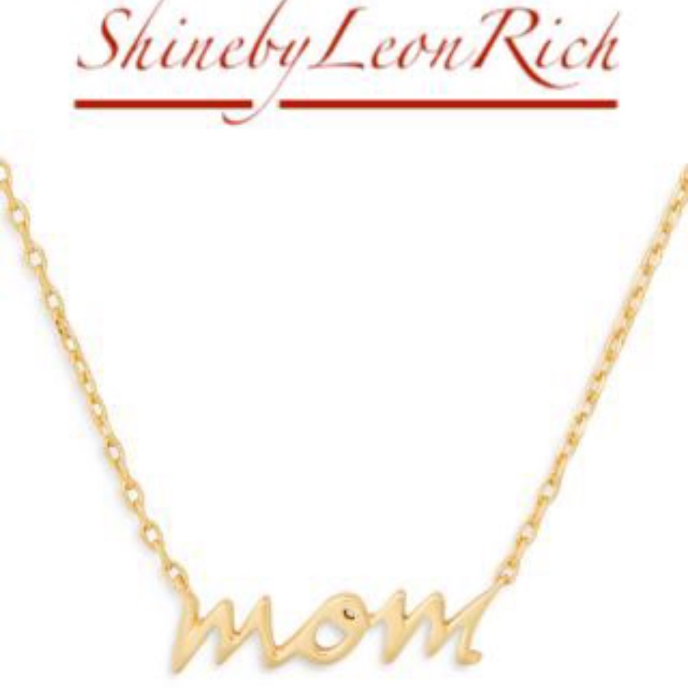 KATE SPADE Goldplated Mom Pendant Necklace